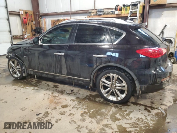 2014 Infiniti QX50 Journey with VIN JN1BJ0HR8EM190268, listed as a Copart auction lot 43971245 with 121,519 mi miles and Salvage Title. Bid and sale history available at carsss.com. Image 2.