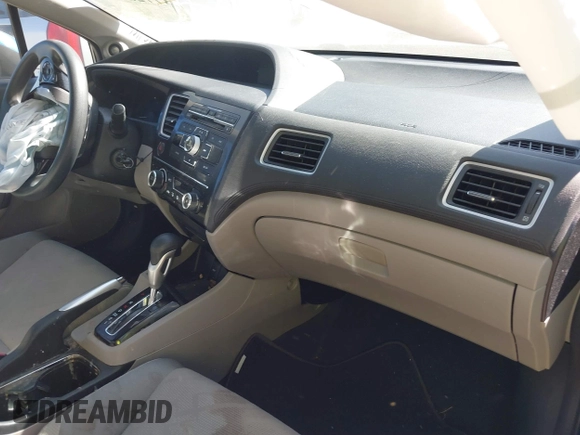 2013 Honda Civic Cpe EX with VIN 2HGFG3B89DH530951, listed as a IAAI auction lot 37728515 with 130,000 mi miles. Bid and sale history available at carsss.com. Image 5.