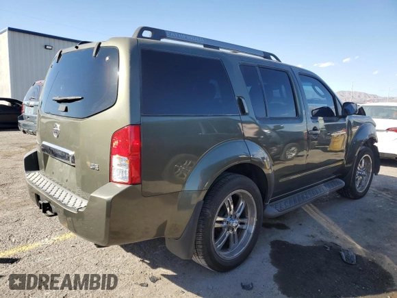 2005 Nissan Pathfinder SE with VIN 5N1AR18U15C728483, listed as a Copart auction lot 43479185 with 194,023 mi miles and Salvage Title. Bid and sale history available at carsss.com. Image 3.