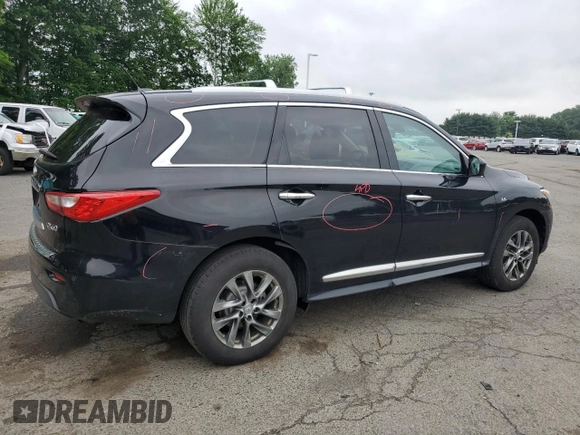 2015 Infiniti QX60 with VIN 5N1AL0MM6FC559628, listed as a Copart auction lot 60128485 with 157,196 mi miles and Salvage title. Bid and sale history available at DreamBid. Image 3.