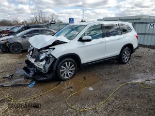 2020 Honda Pilot EX-L z VIN 5FNYF6H5XLB039849, wystawiony jako Copart lot #49958325 z przebiegiem 56 942 mil mil oraz Szkoda całkowita • Salvage title. Historia ofert i sprzedaży dostępna na DreamBid. Obrazek 1.