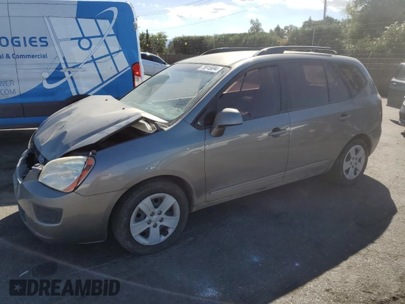 2009 Kia Rondo LX with VIN KNAFG528497221625, listed as a Copart auction lot 75915694 with 245,165 mi miles and Salvage Title. Bid and sale history available at carsss.com. Image 1.