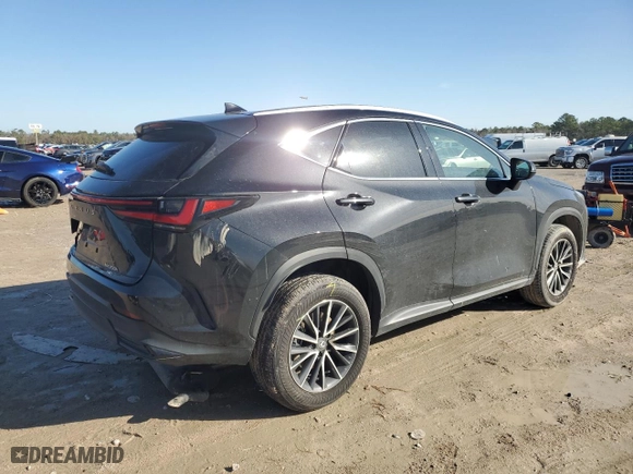 2025 Lexus NX with VIN 2T2GKCEZ5SC034523, listed as a Copart auction lot 43437315 with 5,080 mi miles and Salvage Title. Bid and sale history available at carsss.com. Image 3.