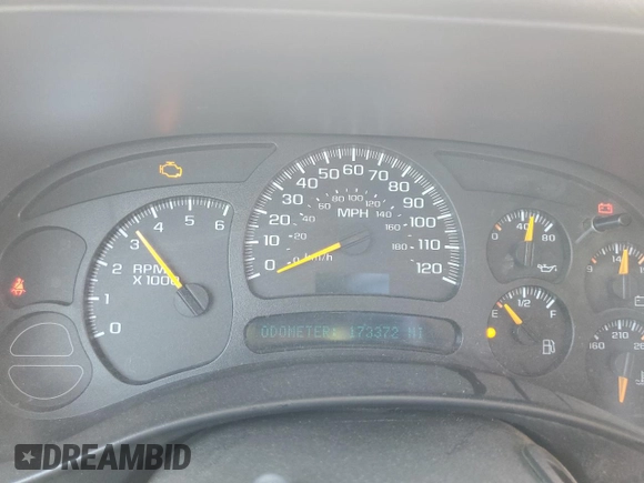 2005 Chevrolet Silverado 1500 Work Truck with VIN 1GCEC19X25Z301634, listed as a Copart auction lot 57970605 with 173,372 mi miles and Salvage title. Bid and sale history available at DreamBid. Image 9.