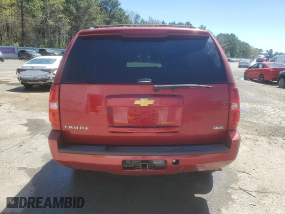 2012 Chevrolet Tahoe LS with VIN 1GNSCAE02CR319700, listed as a Copart auction lot 50321735 with 180,403 mi miles and Salvage title. Bid and sale history available at DreamBid. Image 6.