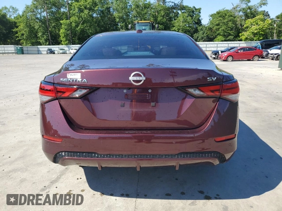 2024 Nissan Sentra SV with VIN 3N1AB8CV1RY382632, listed as a Copart auction lot 55803925 with 14,721 mi miles and Salvage title. Bid and sale history available at DreamBid. Image 6.