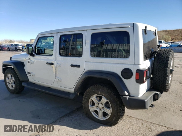2022 Jeep Wrangler Unlimited Sport S z VIN 1C4HJXDN7NW183867, wystawiony jako Copart lot #81642054 z przebiegiem 73 203 mil mil oraz Szkoda całkowita • Salvage title. Historia ofert i sprzedaży dostępna na DreamBid. Obrazek 2.