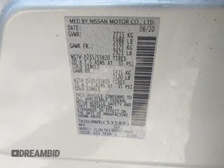 2020 Infiniti QX60 Luxe с VIN 5N1DL0MN9LC535891, выставлен на аукционе IAAI как лот 41549458 с пробегом 39 409 миль миль и . История ставок и продаж доступна на DreamBid. Изображение 9.