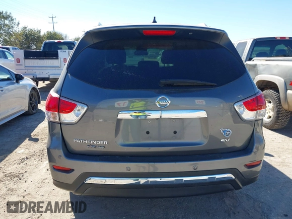 2016 Nissan Pathfinder S with VIN 5N1AR2MNXGC624565, listed as a IAAI auction lot 41213601 with 109,603 mi miles and . Bid and sale history available at DreamBid. Image 16.