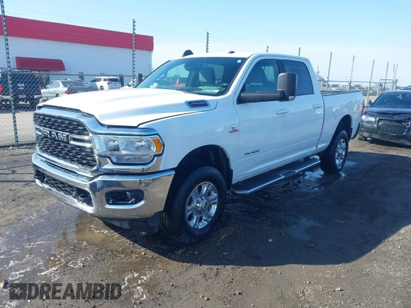 2022 Ram 2500 Big Horn with VIN 3C6UR5DLXNG146277, listed as a IAAI auction lot 41521361 with 72,960 mi miles. Bid and sale history available at carsss.com. Image 2.