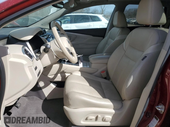 2017 Nissan Murano SL with VIN 5N1AZ2MH2HN198015, listed as a Copart auction lot 47295485 with 47,946 mi miles and Salvage Title. Bid and sale history available at carsss.com. Image 7.