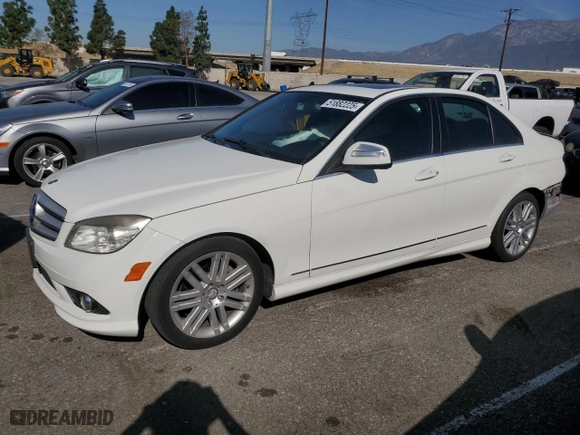 2009 Mercedes-Benz C-Class 3.0L Sport with VIN WDDGF54X09R080335, listed as a Copart auction lot 51882225 with 172,673 mi miles and Salvage Title. Bid and sale history available at carsss.com. Image 1.