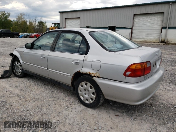 2000 Honda Civic VP with VIN 2HGEJ6611YH525471, listed as a Copart auction lot 69864324 with 115,313 mi miles and Salvage Title. Bid and sale history available at carsss.com. Image 2.