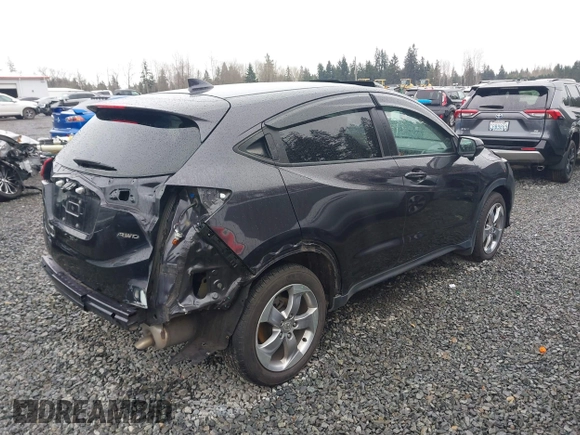 2016 Honda HR-V EX with VIN 3CZRU6H51GM762897, listed as a IAAI auction lot 41631743 with 55,940 mi miles. Bid and sale history available at carsss.com. Image 4.