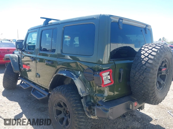 2020 Jeep Wrangler Unlimited Sahara High Altitude with VIN 1C4HJXEG8LW283103, listed as a IAAI auction lot 41830769 with 39,447 mi miles and . Bid and sale history available at DreamBid. Image 3.