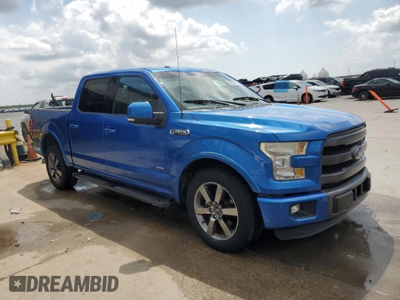 2015 Ford F-150 XL with VIN 1FTEW1CG8FFD02631, listed as a Copart auction lot 60219845 with 131,759 mi miles and Salvage title. Bid and sale history available at DreamBid. Image 4.