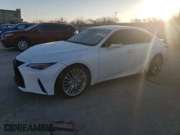 2022 Lexus IS with VIN JTHDA1D28N5118399, listed as a Copart auction lot 87113994 with 33,590 mi miles and Salvage Title. Bid and sale history available at carsss.com. Image 1.