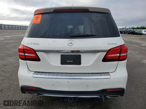 2018 Mercedes-Benz GLS 550 with VIN 4JGDF7DE3JB127616, listed as a Copart auction lot 49472135 with 137,793 mi miles and Non repairable. Bid and sale history available at DreamBid. Image 6.