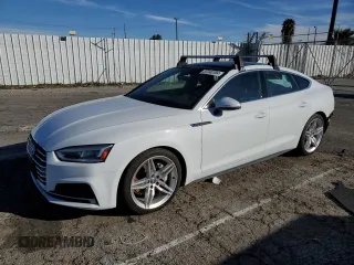 2018 Audi A5 Sportback Premium Plus with VIN WAUENCF5XJA067760, listed as a Copart auction lot 37742704 with 37,419 mi miles. Bid and sale history available at carsss.com. Image 1.