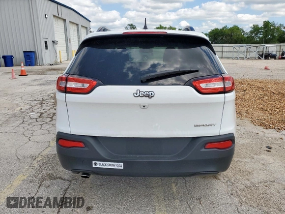 2016 Jeep Cherokee Sport z VIN 1C4PJLABXGW264766, wystawiony jako Copart lot #58787575 z przebiegiem 83 525 mil mil oraz Szkoda całkowita • Salvage title. Historia ofert i sprzedaży dostępna na DreamBid. Obrazek 6.