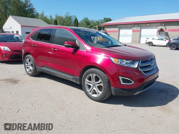 2015 Ford Edge Titanium z VIN 2FMTK3K87FBB46832, wystawiony jako IAAI lot #42358523 z przebiegiem 107 076 mil mil oraz . Historia ofert i sprzedaży dostępna na DreamBid. Obrazek 1.