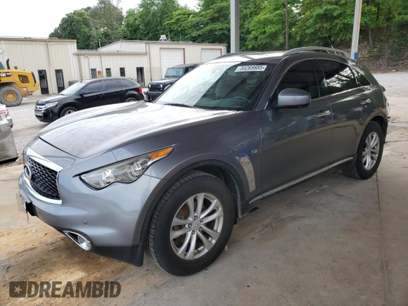 2017 Infiniti QX70 z VIN JN8CS1MW7HM412159, wystawiony jako Copart lot #55269885 z przebiegiem 154 675 mil mil oraz Szkoda całkowita • Salvage title. Historia ofert i sprzedaży dostępna na DreamBid. Obrazek 1.