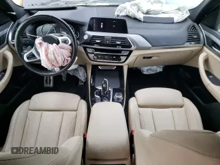 2021 BMW X3 sDrive30i with VIN 5UXTY3C07M9E82696, listed as a Copart auction lot 86355834 with 46,477 mi miles and Salvage Title. Bid and sale history available at carsss.com. Image 8.