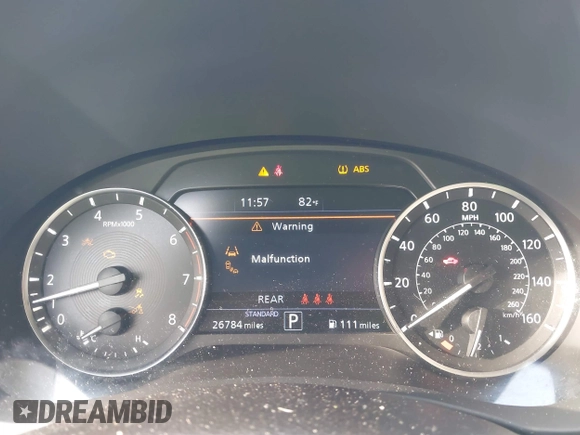2021 Infiniti QX50 Luxe with VIN 3PCAJ5BA7MF105890, listed as a IAAI auction lot 42346569 with 26,784 mi miles and . Bid and sale history available at DreamBid. Image 7.
