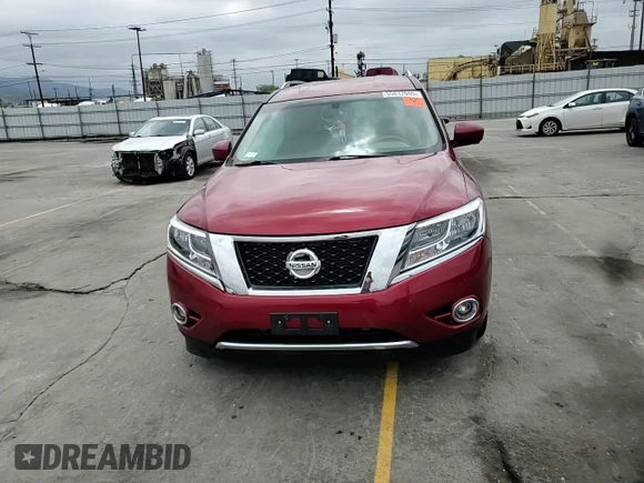 2015 Nissan Pathfinder SL with VIN 5N1AR2MN7FC640690, listed as a Copart auction lot 55817655 with 116,718 mi miles and Salvage title. Bid and sale history available at DreamBid. Image 14.