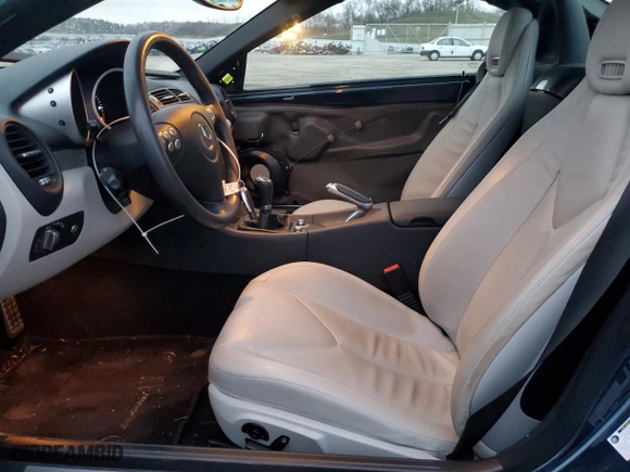 2007 Mercedes-Benz SLK-Class 3.5L with VIN WDBWK56F17F166675, listed as a Copart auction lot 81831044 with 73,953 mi miles and Clean Title. Bid and sale history available at carsss.com. Image 7.