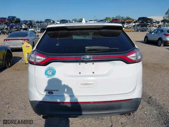2015 Ford Edge SE with VIN 2FMTK3G81FBB37553, listed as a IAAI auction lot 41316586 with 1 mi miles. Bid and sale history available at carsss.com. Image 16.