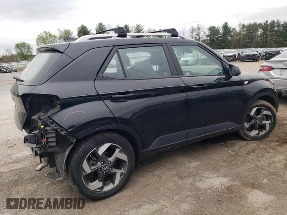 2021 Hyundai Venue SEL with VIN KMHRC8A35MU089922, listed as a Copart auction lot 53972725 with 43,979 mi miles and Salvage title. Bid and sale history available at DreamBid. Image 3.
