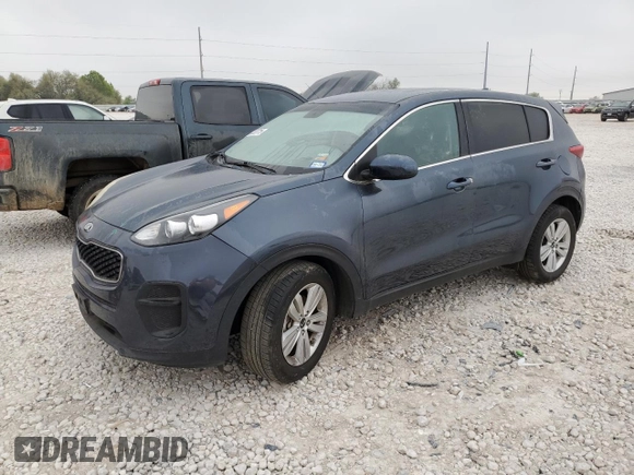 2018 Kia Sportage LX with VIN KNDPM3ACXJ7334204, listed as a Copart auction lot 50383775 with Not Provided miles and Salvage Title. Bid and sale history available at DreamBid. Image 1.