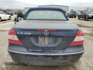 2006 Mercedes-Benz CLK 350 with VIN WDBTK56G26T063132, listed as a Copart auction lot 44773745 with 113,435 mi miles and Salvage title. Bid and sale history available at DreamBid. Image 6.