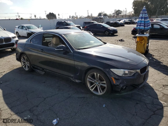 2016 BMW 4 Series 428i with VIN WBA3V7C59G5A26799, listed as a Copart auction lot 42437285 with 58,030 mi miles and Salvage Title. Bid and sale history available at carsss.com. Image 4.