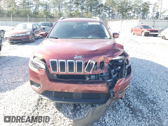 2021 Jeep Cherokee Latitude with VIN 1C4PJLCB0MD116288, listed as a Copart auction lot 87993735 with 136,056 mi miles and Salvage Title. Bid and sale history available at carsss.com. Image 5.