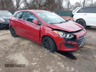 2017 Hyundai Elantra GT with VIN KMHD35LH9HU376235, listed as a IAAI auction lot 41631895 with 26,464 mi miles. Bid and sale history available at carsss.com. Image 1.