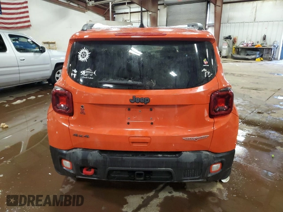 2021 Jeep Renegade Trailhawk with VIN ZACNJDC10MPM39680, listed as a Copart auction lot 44353225 with 48,367 mi miles and Non repairable. Bid and sale history available at DreamBid. Image 6.