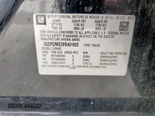 2015 Chevrolet Silverado 1500 LT with VIN 3GCPCREC5FG401822, listed as a Copart auction lot 55336465 with 174,403 mi miles and Clean Title. Bid and sale history available at DreamBid. Image 12.