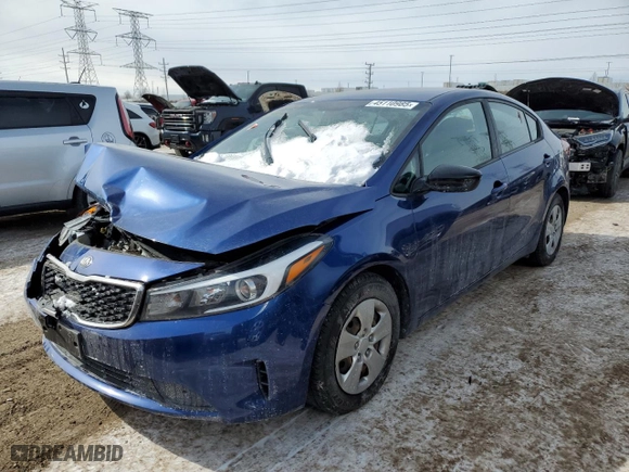 2018 Kia Forte LX with VIN 3KPFK4A76JE260970, listed as a Copart auction lot 45110985 with 0 mi miles and Salvage Title. Bid and sale history available at carsss.com. Image 1.