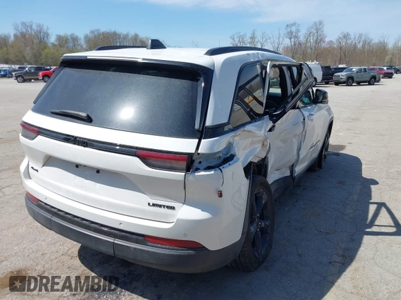 2024 Jeep Grand Cherokee Limited with VIN 1C4RJHBG5R8600766, listed as a IAAI auction lot 42110938 with 13,188 mi miles and . Bid and sale history available at DreamBid. Image 18.