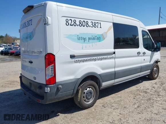 2018 Ford Transit with VIN 1FTYR2CM0JKB49923, listed as a IAAI auction lot 41977529 with 59,304 mi miles. Bid and sale history available at carsss.com. Image 4.