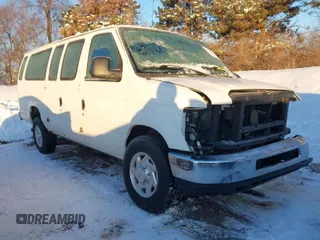 2010 Ford Econoline Passenger XL with VIN 1FBSS3BL9ADA55363, listed as a IAAI auction lot 41179750 with 127,918 mi miles. Bid and sale history available at carsss.com. Image 1.
