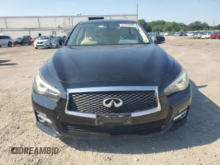 2015 Infiniti Q50 Premium with VIN JN1BV7AR7FM407060, listed as a Copart auction lot 63503495 with 81,897 mi miles and Clean title. Bid and sale history available at DreamBid. Image 5.