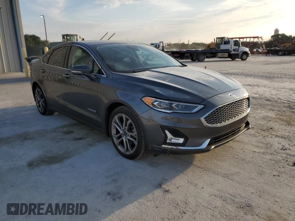 2019 Ford Fusion Hybrid Titanium with VIN 3FA6P0RU9KR116785, listed as a Copart auction lot 68052202 with 89,486 mi miles. Bid and sale history available at carsss.com. Image 4.
