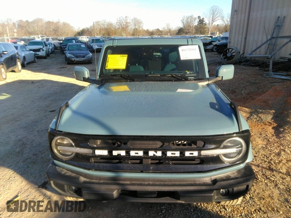 2021 Ford Bronco with VIN 1FMDE5BH0MLA80029, listed as a IAAI auction lot 41172502 with 32,080 mi miles. Bid and sale history available at carsss.com. Image 13.