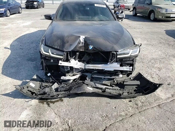 2021 BMW 5 Series 530e with VIN WBA13AG07MCH13196, listed as a Copart auction lot 71261874 with 23,609 mi miles and Salvage Title. Bid and sale history available at carsss.com. Image 10.