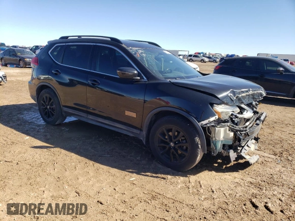 2017 Nissan Rogue SV with VIN 5N1AT2MT8HC758024, listed as a Copart auction lot 47753495 with 104,751 mi miles and Salvage Title. Bid and sale history available at carsss.com. Image 4.