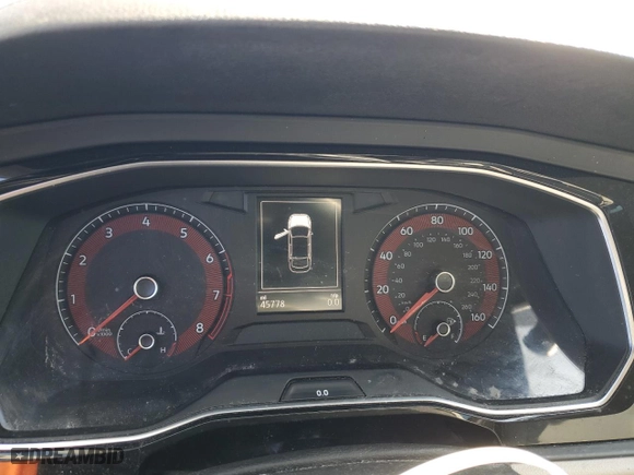 2020 Volkswagen Jetta S with VIN 3VWCB7BU9LM025882, listed as a Copart auction lot 50632565 with 45,778 mi miles and Salvage Title. Bid and sale history available at carsss.com. Image 9.