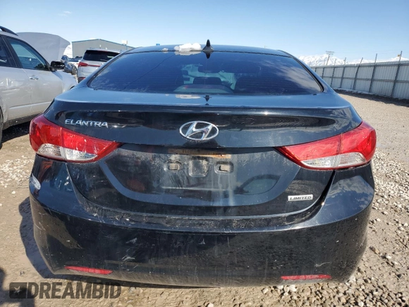 2013 Hyundai Elantra GLS with VIN 5NPDH4AE5DH335890, listed as a Copart auction lot 49496005 with 179,897 mi miles and Salvage title. Bid and sale history available at DreamBid. Image 6.